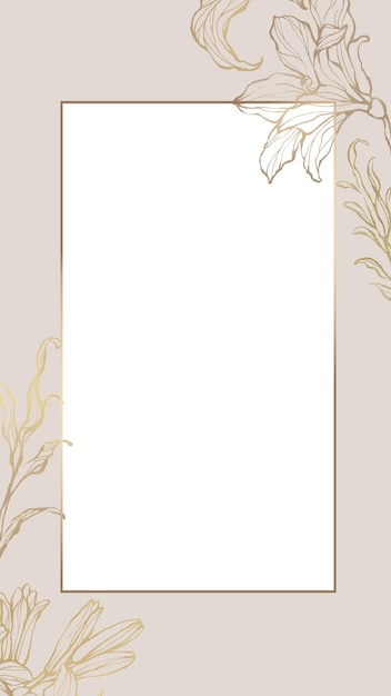 Png desenho de flores estéticas moldura de borda fundo transparente