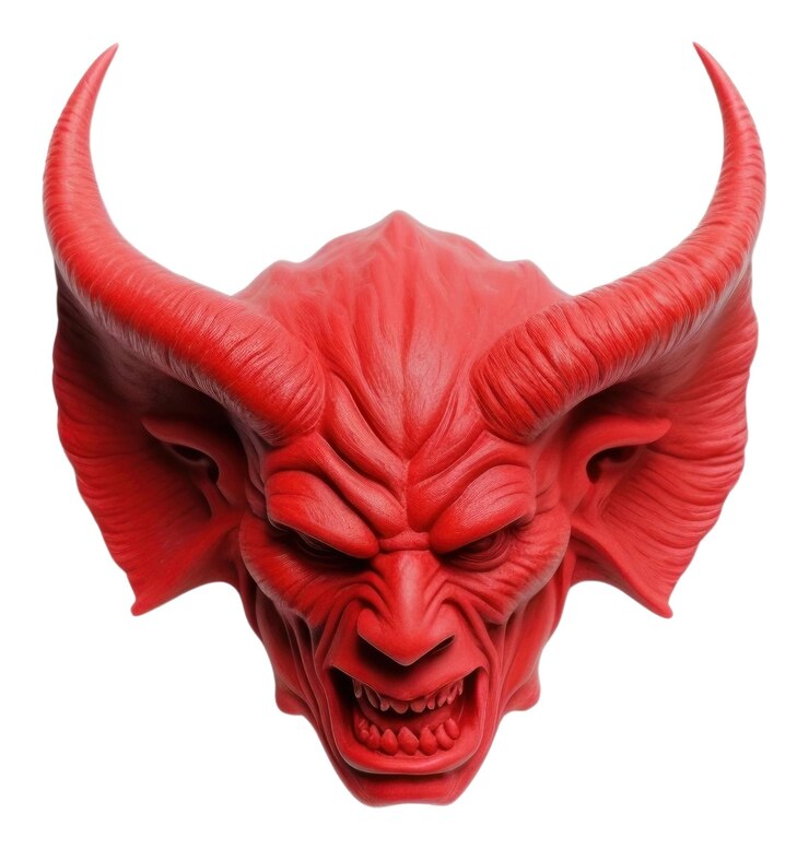 Foto png diabo lúcifer escultura arte fundo branco