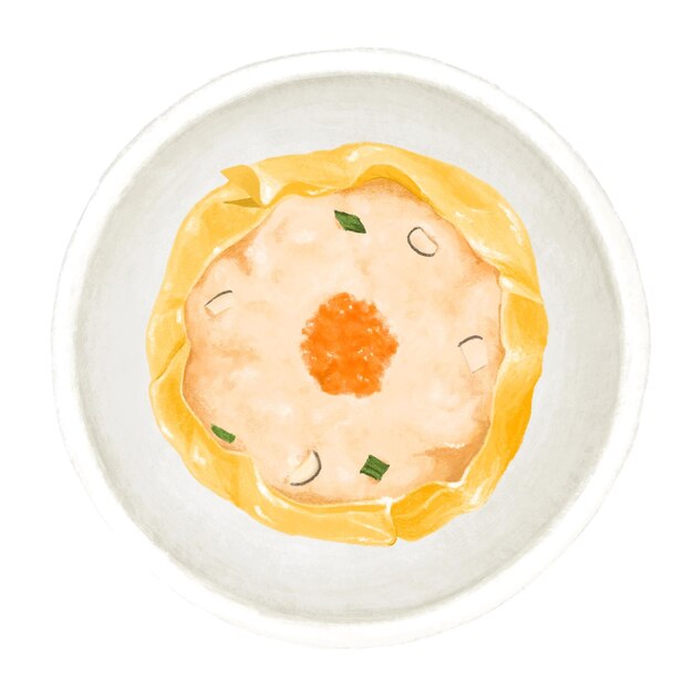 PNG Dim sum Ilustración de comida china de fondo transparente