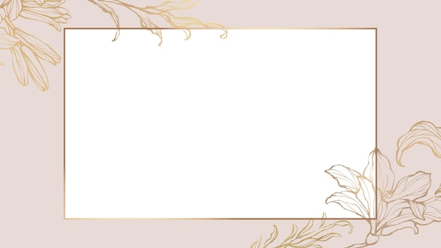 Png diseño estético de flores marco de borde fondo transparente