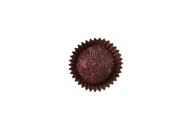 PNG Doce tradicional brasileiro Brigadeiro brasileiro Doce de chocolate isolado no fundo branco