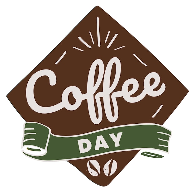 Png elemento de dia de café fundo transparente