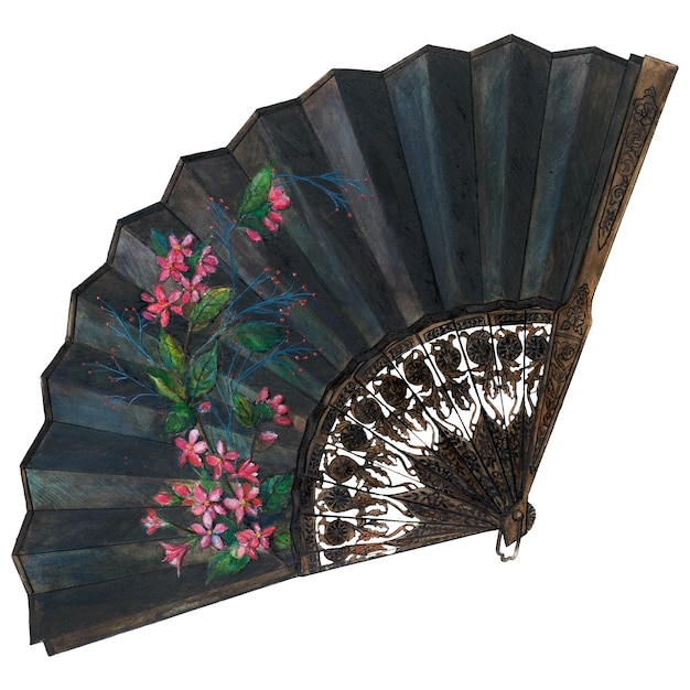 Png elemento de diseño de ventilador antiguo remix de obra de arte de Ann Gene Buckley