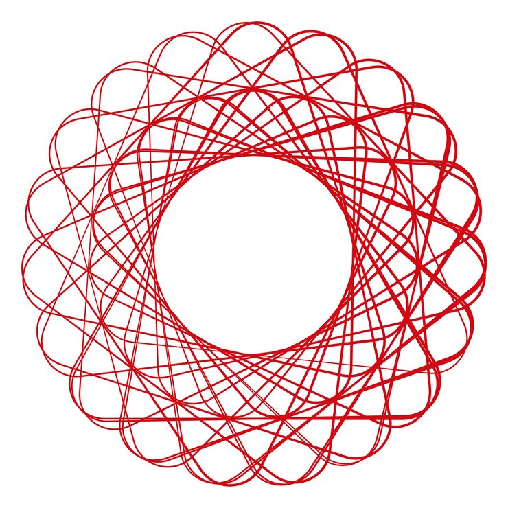 Foto png elemento geométrico circular abstracto fondo transparente