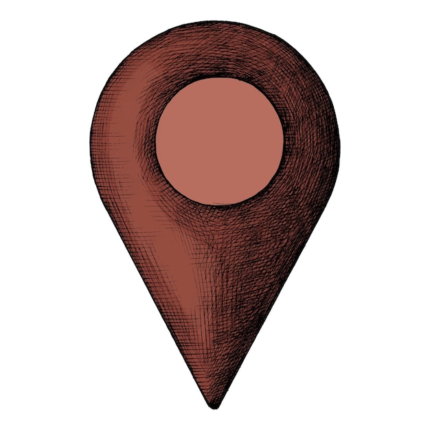 Png etiqueta geográfica roja adhesiva vintage