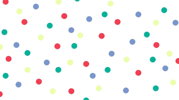 Png farbenfrohe Polka-Punkte für Kinder