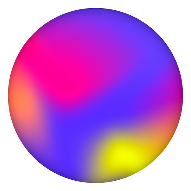 Png farbenfroher holographischer Kreis Abzeichen durchsichtiger Hintergrund