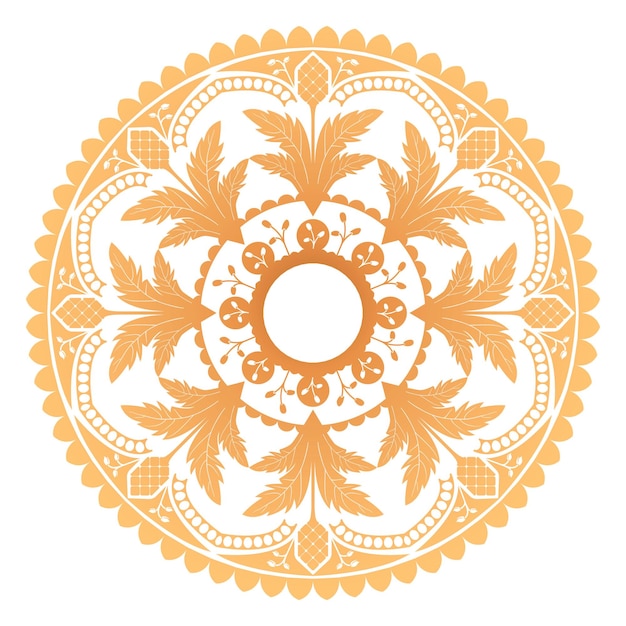 PNG Flor de mandala dourada Ilustração do festival de Diwali Fundo transparente