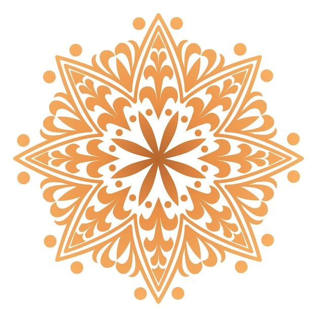 PNG Flor de mandala de oro Ilustración del festival de Diwali Fondo transparente