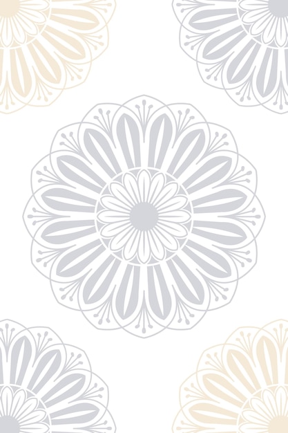 Png fondo floral islámico en fondo transparente
