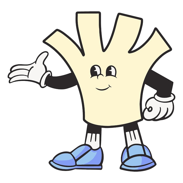 Png forma abstrata personagem ilustração retro fundo transparente