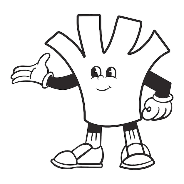 Png forma abstrata personagem ilustração retro fundo transparente