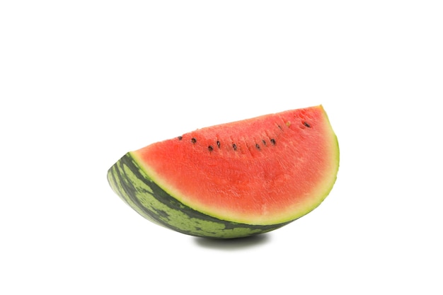 PNG frische und saftige Sommerfrucht-Wassermelone isoliert auf weißem Hintergrund