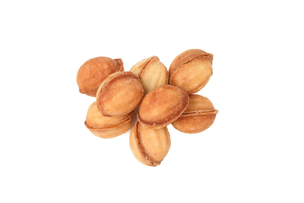 PNG Galletas de nueces con leche condensada aisladas sobre fondo blanco