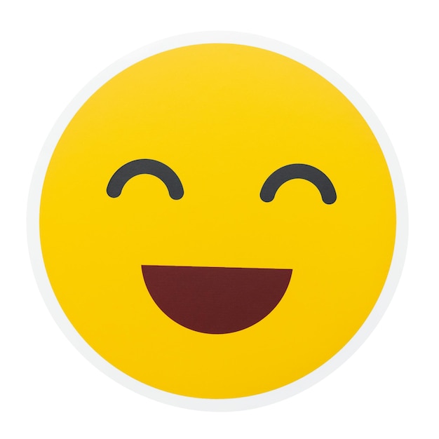 PNG-glücklicher Emoticon-Aufkleber mit durchsichtigem Hintergrund