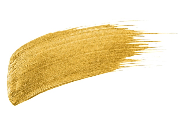 Png-Gold-Pinsel-Strich-Aufkleber mit luxuriösem Design und durchsichtigem Hintergrund