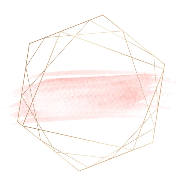 Png-goldener geometrischer Rahmen durchsichtiger Hintergrund