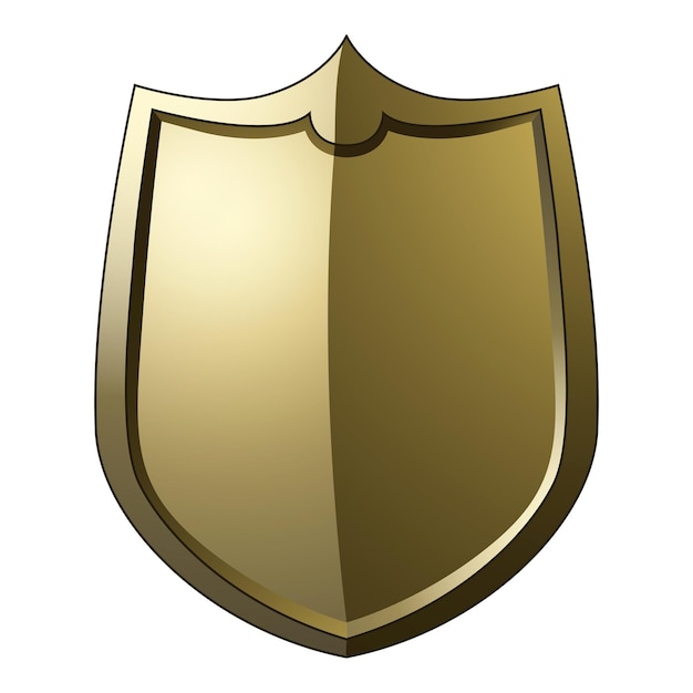 Png goldenes barockes Schildelement durchsichtiger Hintergrund