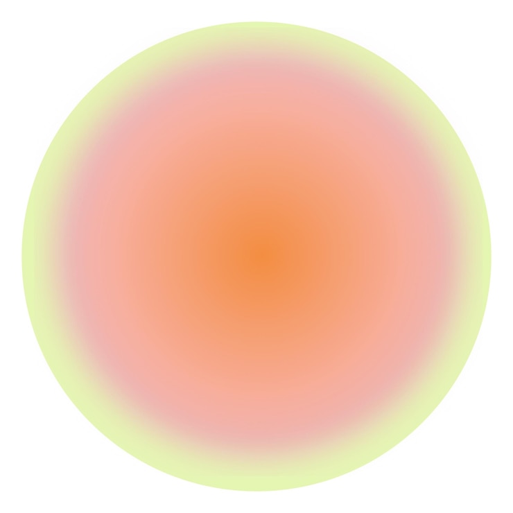 Foto png gradiente de aura naranja plantilla de portada de resaltado de instagram fondo transparente