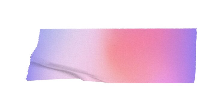 PNG gradiente púrpura cinta washi elemento adhesivo de la revista de fondo transparente