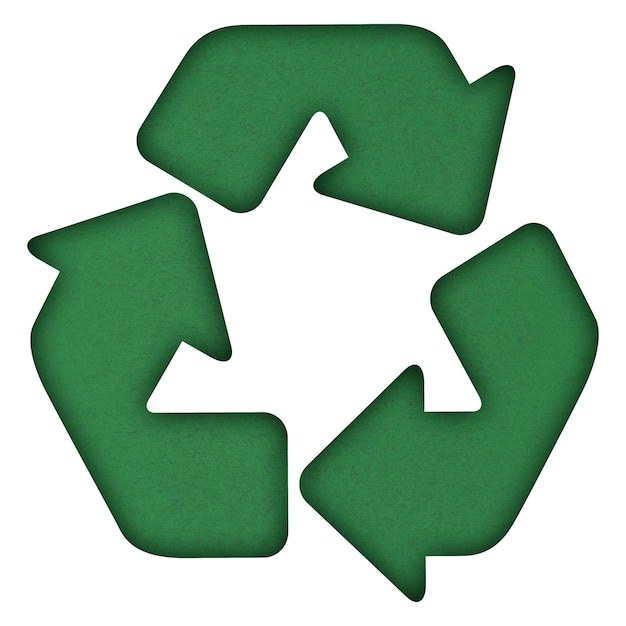 Png grünes Recycling-Symbol mit wachsenden Bäumen