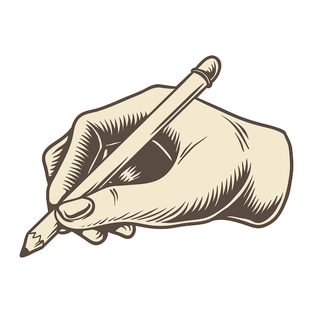 Png-Handschrift mit Bleistiftillustration durchsichtigem Hintergrund