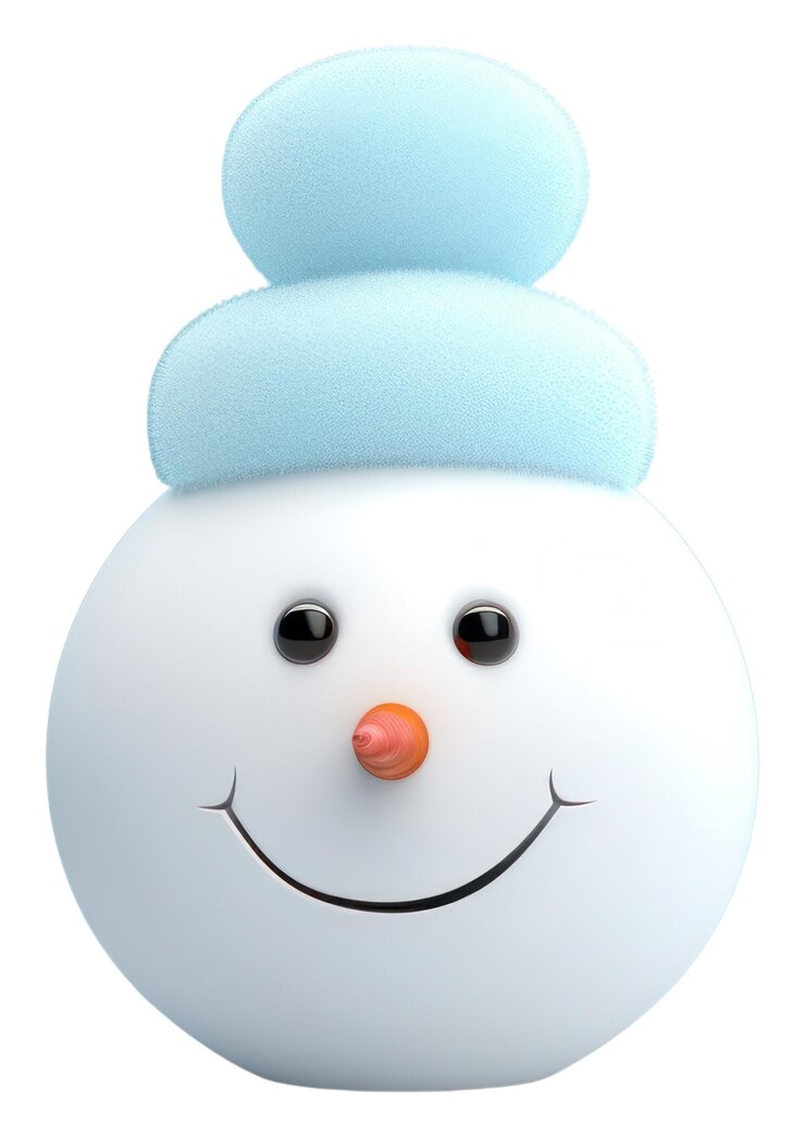 Foto png homem-de-neve branco de inverno