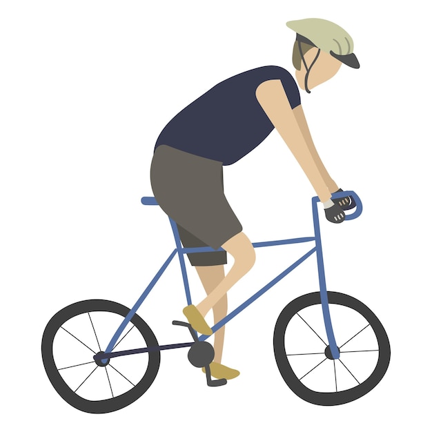 Png-Illustration für Radfahrer mit durchsichtigem Hintergrund