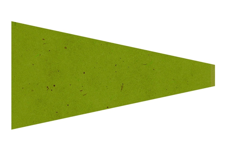 Foto png ilustración de la forma del papel verde de fondo transparente