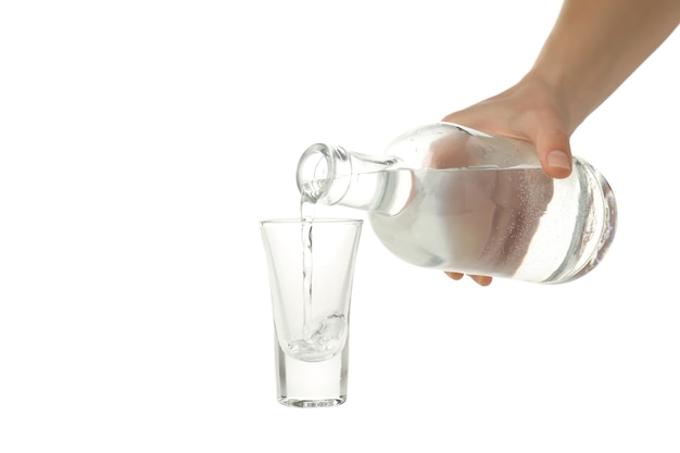 PNG Konzept eines starken Alkoholgetränks Wodka