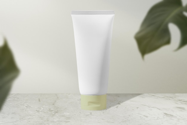 Png-Kosmetikrohr-Mockup für die Verpackung von Schönheitsprodukten