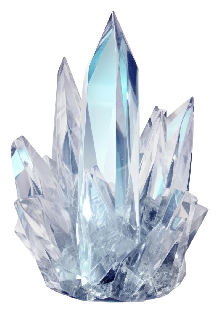 Foto png-kristallmineralquarz weißer hintergrund