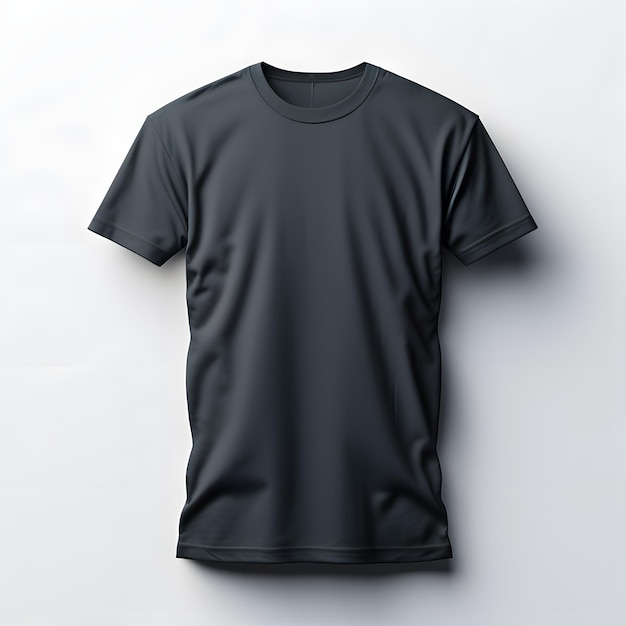 PNG leeres T-Shirt-Mockup auf grauem Hintergrund