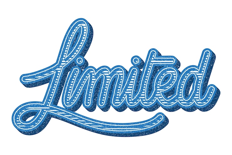 Foto png limitada palabra arte caligrafía fondo transparente