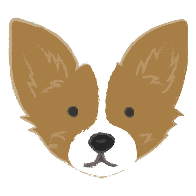 Png lindo perro chihuahua adhesivo dibujado a mano fondo transparente
