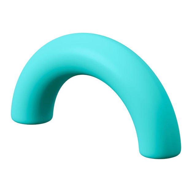 PNG líneas curvas elementos 3d fondo transparente
