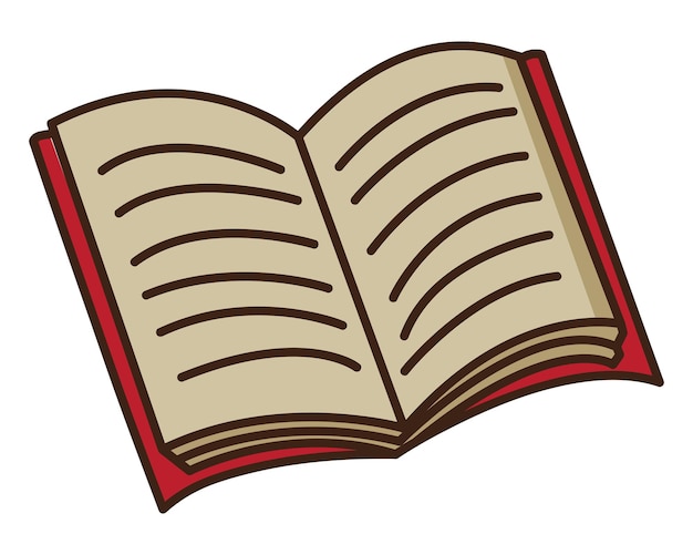 Png livro aberto doodle adesivo fundo transparente