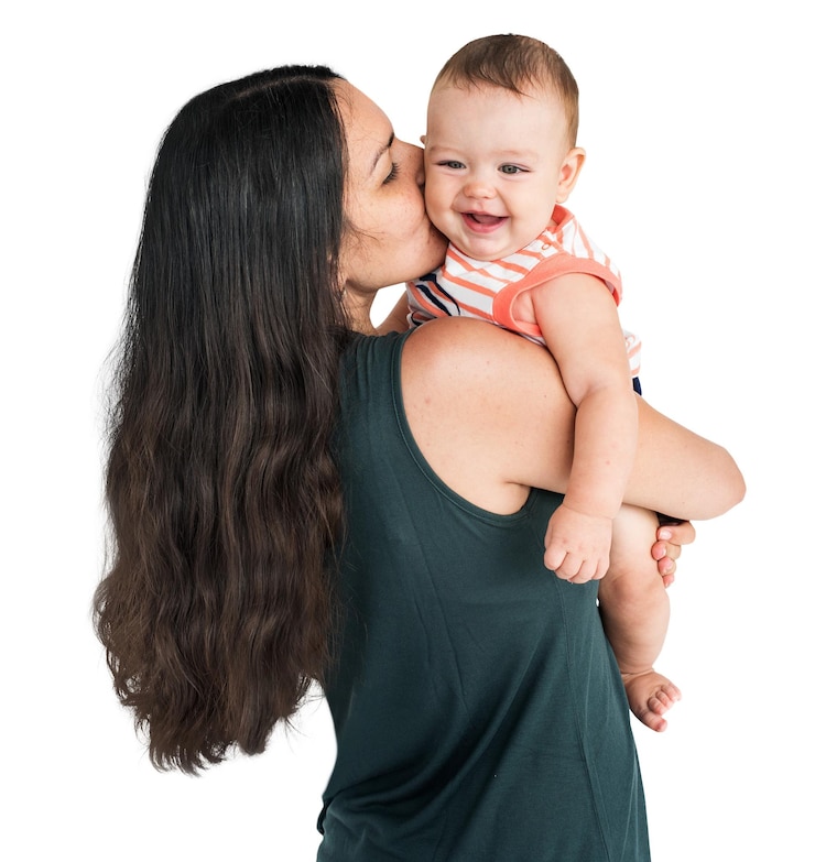 Foto png mãe e bebê clipart família fundo transparente