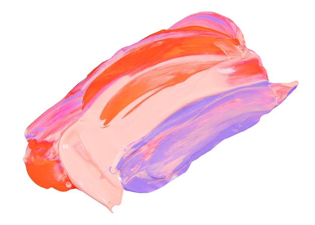 Png mancha pintura acrílica con textura de colores mixtos