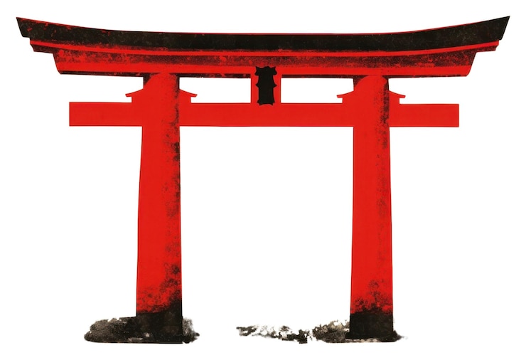 Foto png marco icônico torii porta de texto vermelho ai gerado imagem por rawpixel
