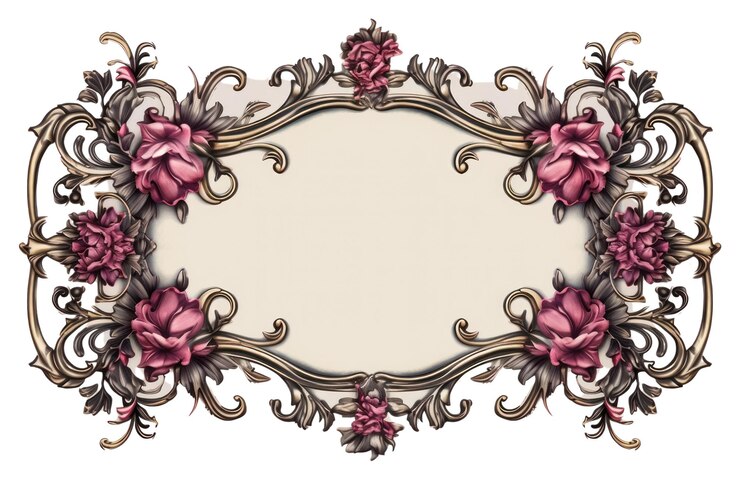 Foto png marco ornamental victoriano accesorios de patrones gráficos