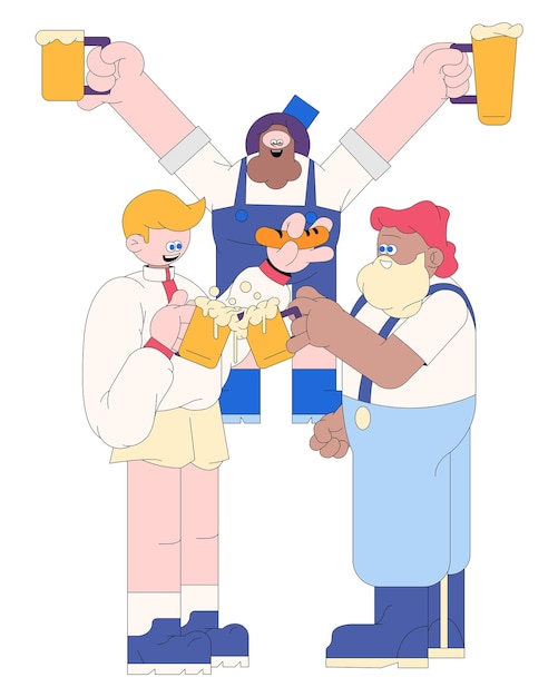 Png Oktoberfest elemento de diseño de celebración de fondo transparente