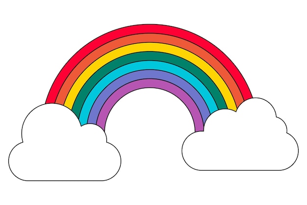PNG orgulho arco-íris LGBTQ ilustração plana fundo transparente