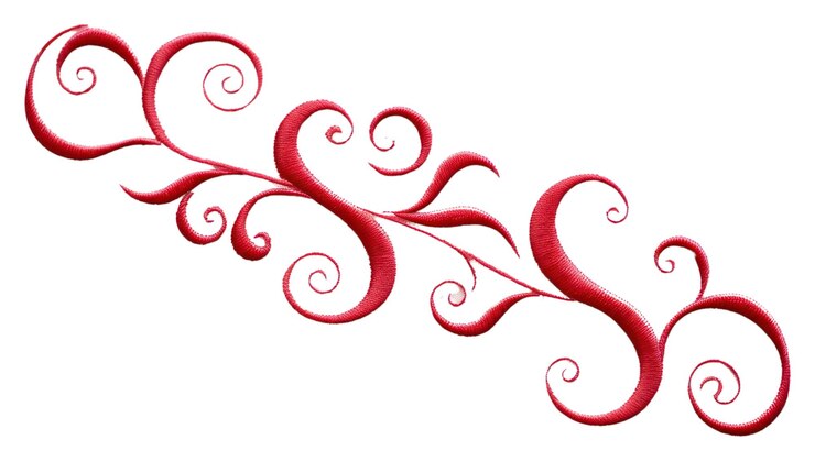 Foto png ornamento em estilo de bordado padrão arte caligrafia
