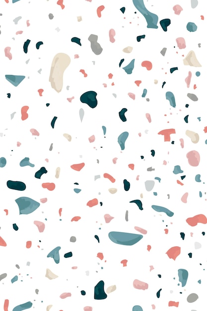 Png padrão de terrazzo colorido fundo transparente