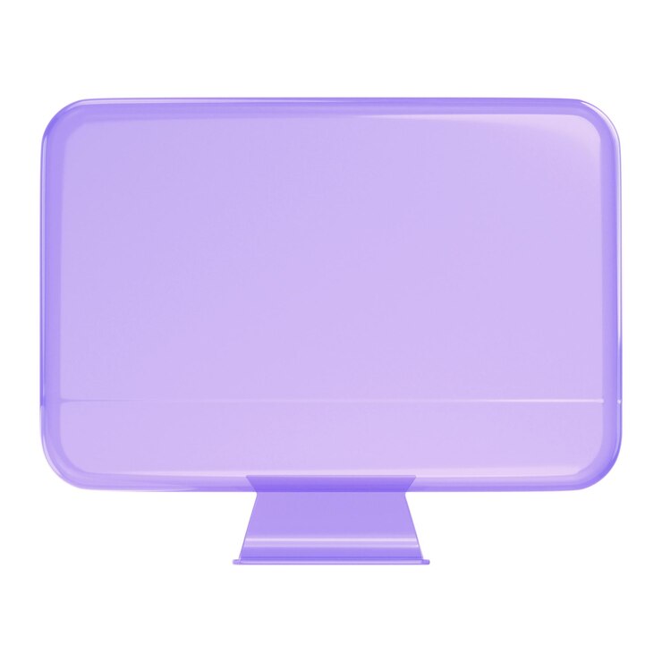 Foto png pantalla de computadora elementos 3d fondo transparente