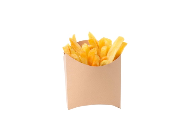 PNG papas fritas aisladas sobre fondo blanco