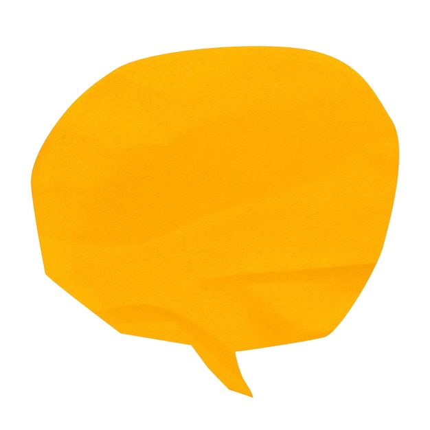 PNG papel de comunicación de burbuja de habla amarilla elemento de fondo transparente