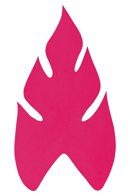 PNG papel de hoja roja elemento artesanal fondo transparente