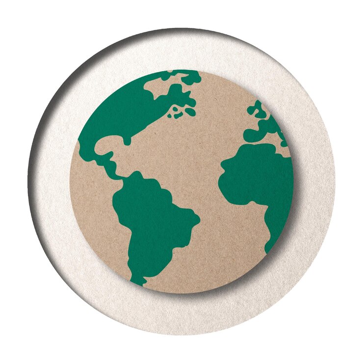 Foto png papel marrom artesanal globo mundo ambiente gráfico